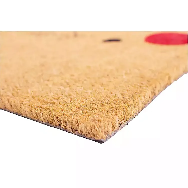 Kirklands Home Natural Rudolph Coir and Vinyl Doormat, 29 in. Tan Best