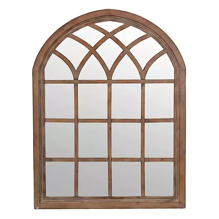 Kirklands Home Natural Sadie Arch Mirror Brown New