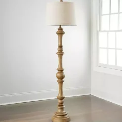 Kirklands Home Natural Savannah Floor Lamp Brown Best