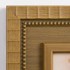 Collage Frames>Kirklands Home Natural Scalloped Edge Collage Frame Brown