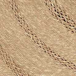 Kirklands Home Natural Seagrass Indoor/Outdoor Area Rug, 4x4 Tan Outlet