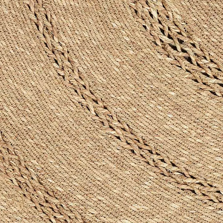Kirklands Home Natural Seagrass Indoor/Outdoor Area Rug, 5x5 Tan New