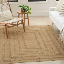 Kirklands Home Natural Seagrass Indoor/Outdoor Area Rug, 5x7 Tan Discount