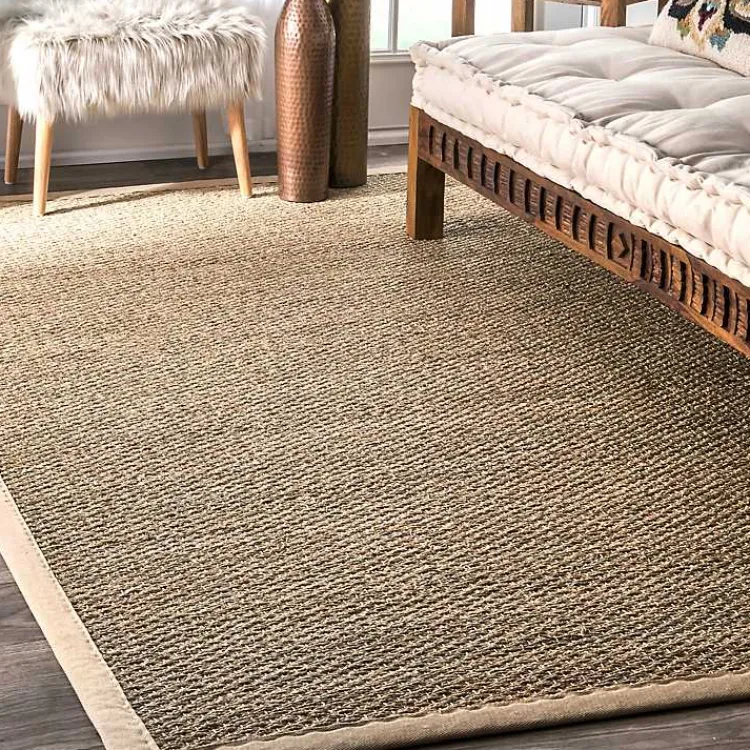 Kirklands Home Natural Seagrass Percey Area Rug, 8x10 Tan Online