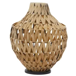 Vases>Kirklands Home Natural Seagrass Tapered Neck Coastal Vase Tan