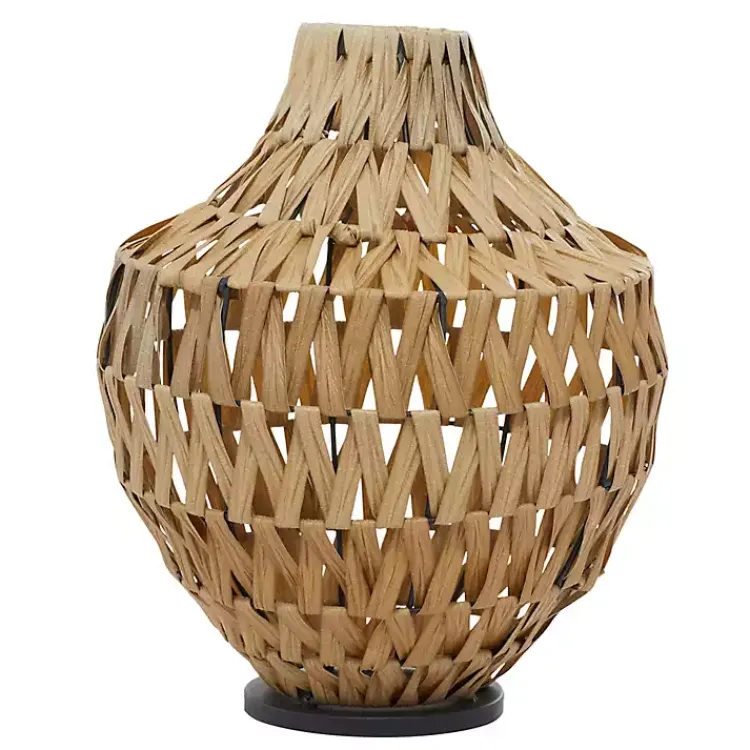 Vases>Kirklands Home Natural Seagrass Tapered Neck Coastal Vase Tan