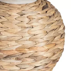 Kirklands Home Natural Seagrass Woven Table Lamp Ivory