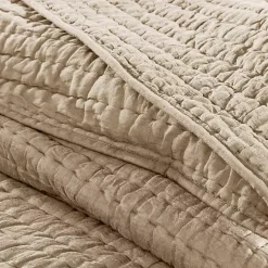 Kirklands Home Natural Serene Quilted 3-pc. Queen Coverlet Set Tan Discount