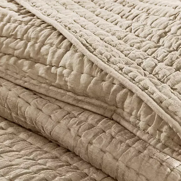 Kirklands Home Natural Serene Quilted 3-pc. Queen Coverlet Set Tan Discount