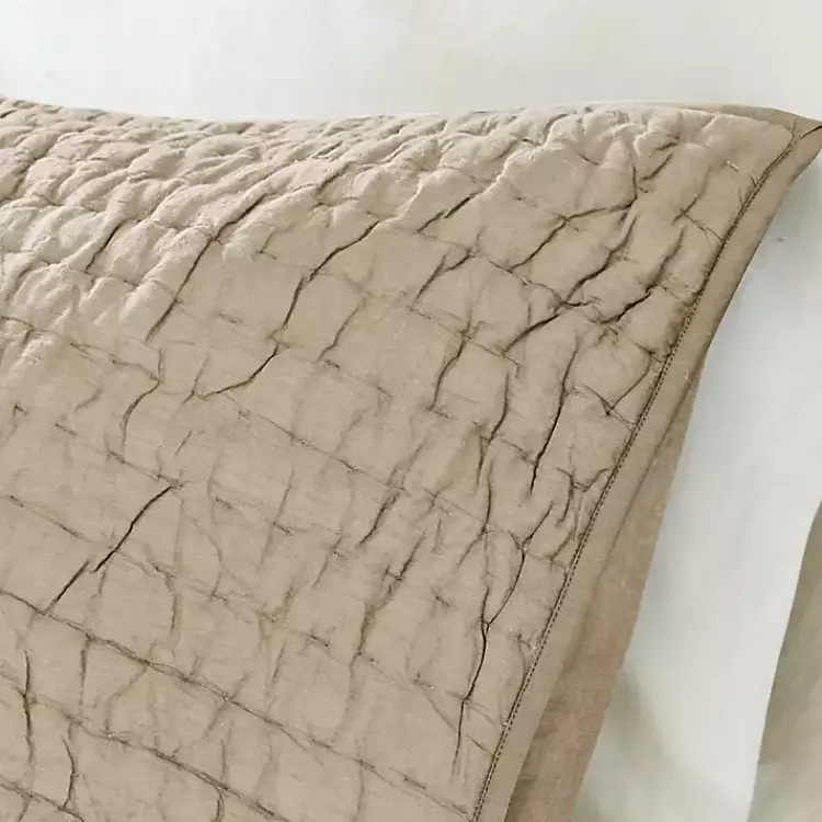Kirklands Home Natural Serene Quilted 3-pc. Queen Coverlet Set Tan Discount