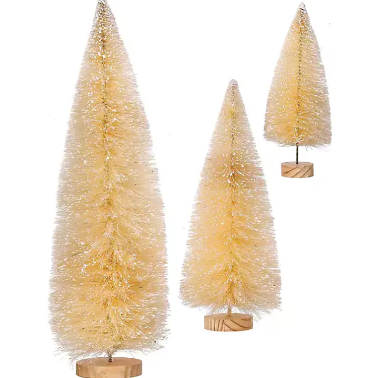 Christmas Decorations>Kirklands Home Natural Sisal Christmas Trees, Set of 3 Tan