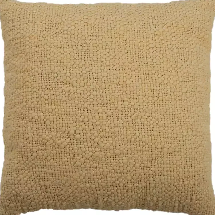 Pillows>Kirklands Home Natural Soft Nubby Woven Pillow Tan