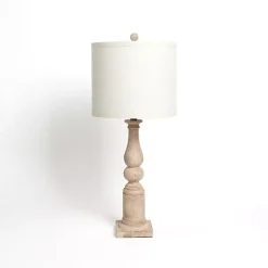 Kirklands Home Natural Spindle Charlotte Table Lamp Tan Best