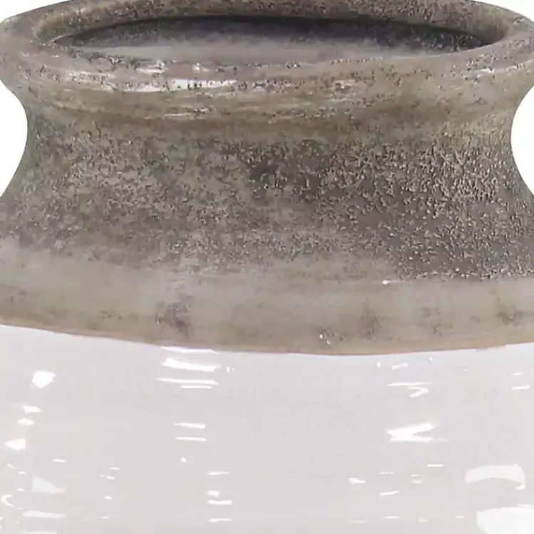 Vases>Kirklands Home Natural Stone Two-Tone Coastal Vase