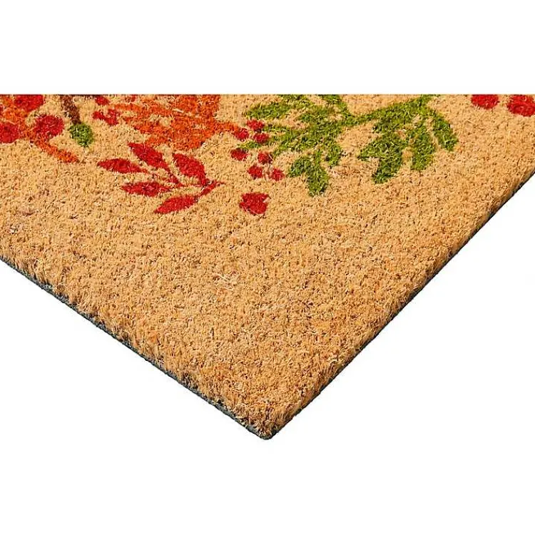 Fall>Kirklands Home Natural Tan Coir Fall Foliage Doormat