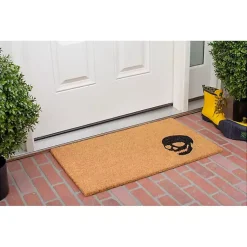 Halloween>Kirklands Home Natural Coir Skull Doormat Tan