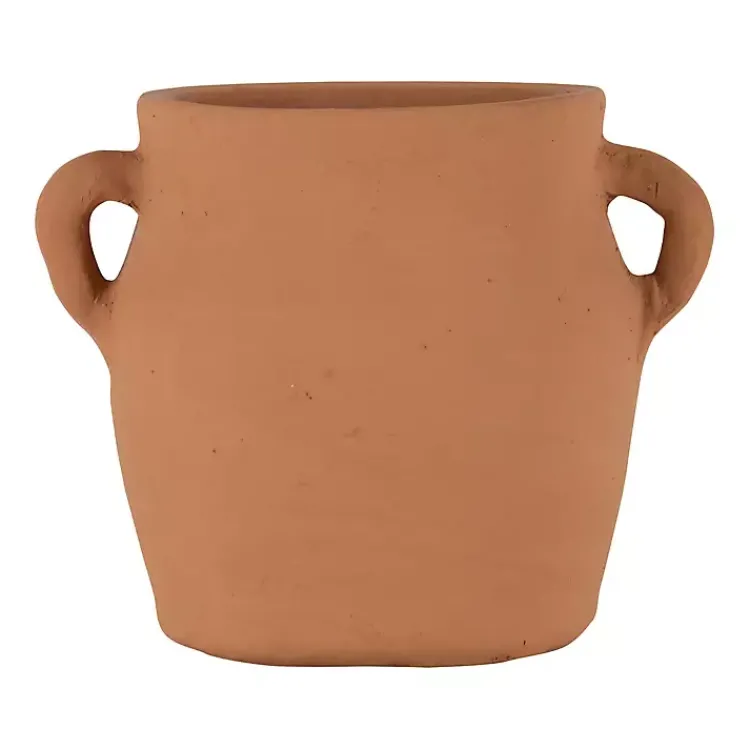 Vases>Kirklands Home Natural Terracotta Vase with Handles Orange