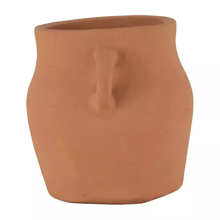 Vases>Kirklands Home Natural Terracotta Vase with Handles Orange