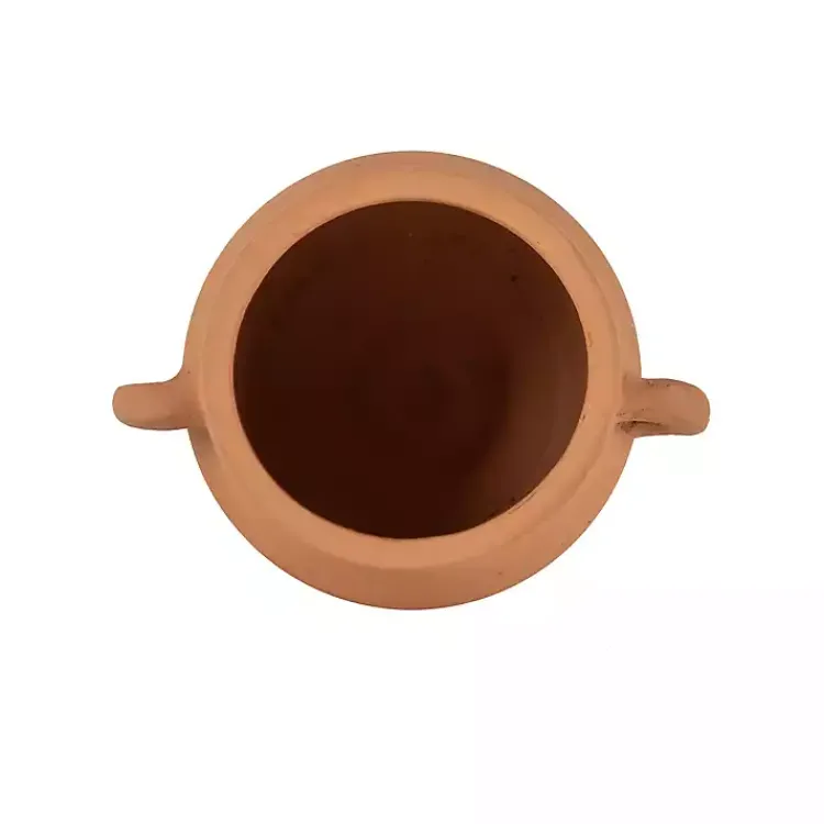 Vases>Kirklands Home Natural Terracotta Vase with Handles Orange