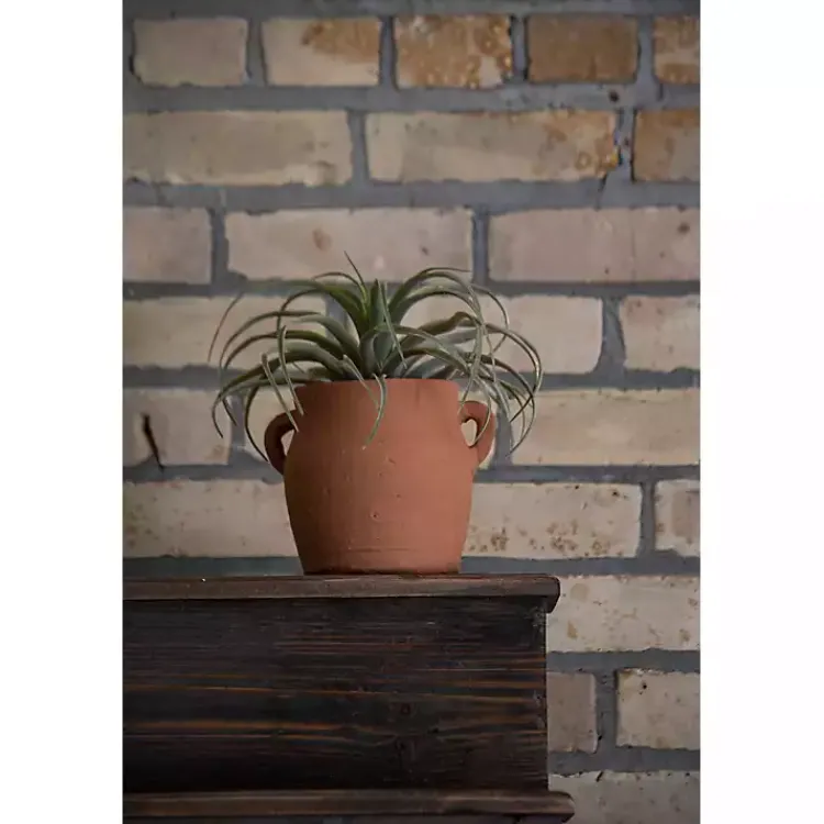 Vases>Kirklands Home Natural Terracotta Vase with Handles Orange