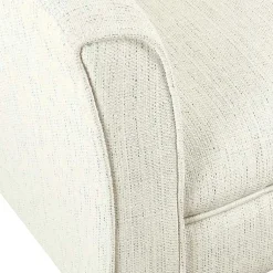 Kirklands Home Natural Textured Barrel Accent Chair Ivory Online