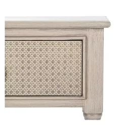 Kirklands Home Natural Textured 2-Drawer Console Table Tan New