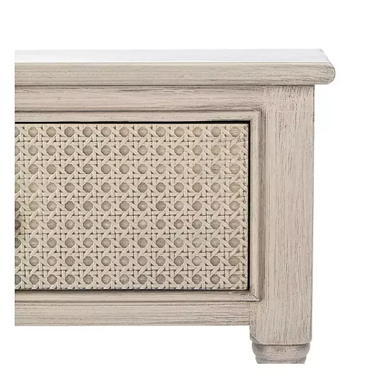 Kirklands Home Natural Textured 2-Drawer Console Table Tan New