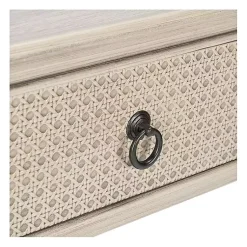 Kirklands Home Natural Textured 2-Drawer Console Table Tan New