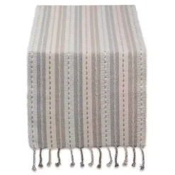 Kirklands Home Natural Tonal Stripe Table Runner Hot