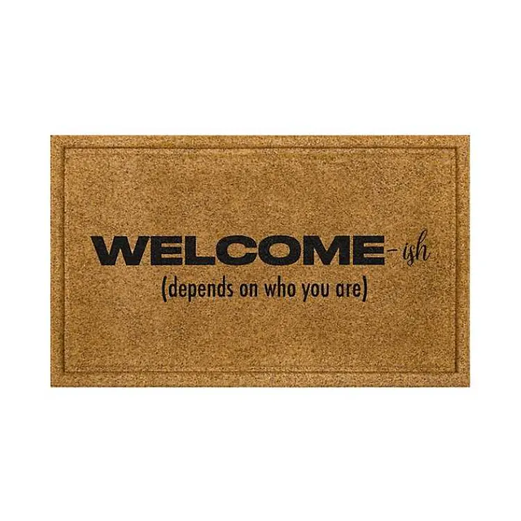 Kirklands Home Natural Welcome-ish Doormat Hot