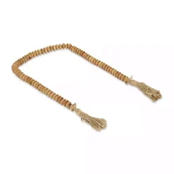 Decorative Accents>Kirklands Home Natural Wood Abacus Beads Garland Brown