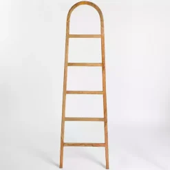 Decorative Accents>Kirklands Home Natural Wood Arch Blanket Ladder Tan