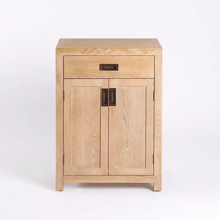 Kirklands Home Natural Wood Closed Modular Cabinet Tan Online