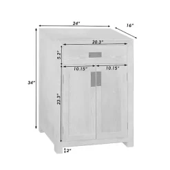 Kirklands Home Natural Wood Closed Modular Cabinet Tan Online