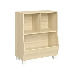 Kirklands Home Natural Wood Cubby Cabinet Tan New