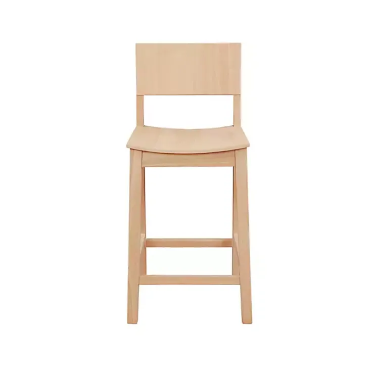 Kirklands Home Natural Wood Devin Counter Stools, Set of 2 Tan Best