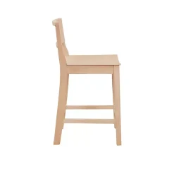 Kirklands Home Natural Wood Devin Counter Stools, Set of 2 Tan Best