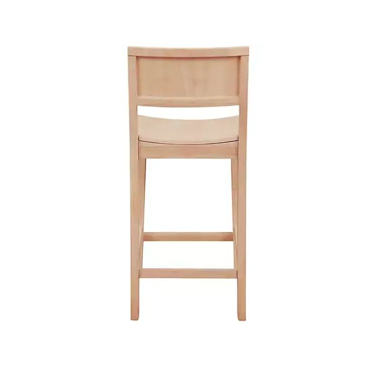 Kirklands Home Natural Wood Devin Counter Stools, Set of 2 Tan Best