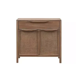 Kirklands Home Natural Wood 2-Door Cane Webbing Chest Tan Hot
