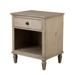 Kirklands Home Natural Wood 1-Drawer Nightstand Best