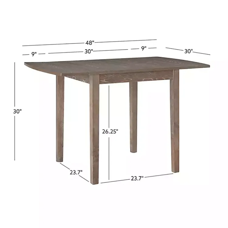 Kirklands Home Natural Wood Drop Leaf Dining Table Tan Sale