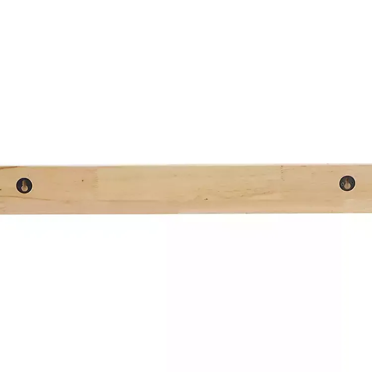 Kirklands Home Natural Wood Floating Shelves, Set of 2 Tan New