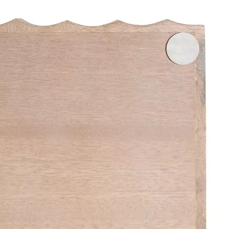 Decorative Trays>Kirklands Home Natural Wood Fluted Lissi Recgular Serving Tray Tan