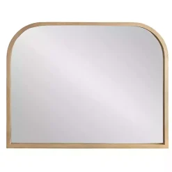 Kirklands Home Natural Wood Frame Arch Wall Mirror Tan