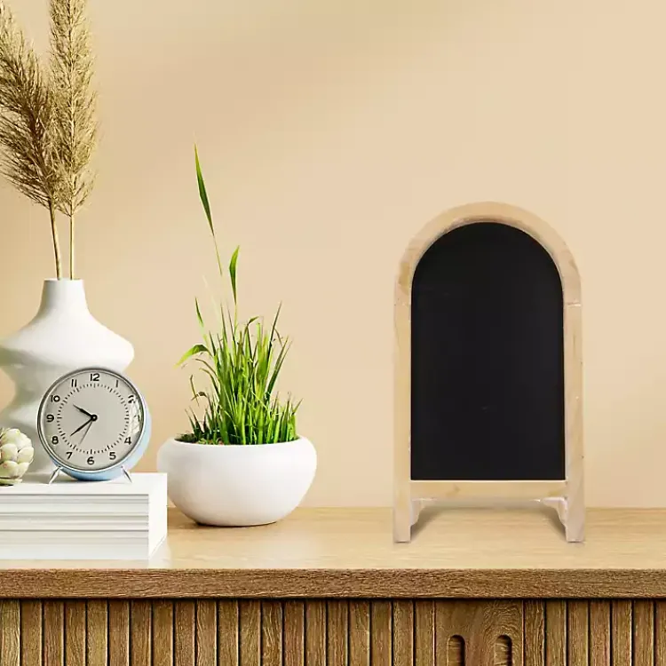 Memo & Chalkboards>Kirklands Home Natural Wood Framed Tabletop Chalkboard