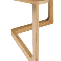 Kirklands Home Natural Wood Geometric Legs Dining Table Tan New