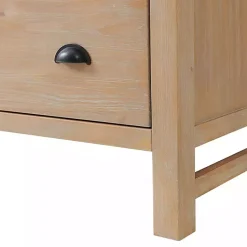 Kirklands Home Natural Wood Grain 6-Drawer Dresser Tan New