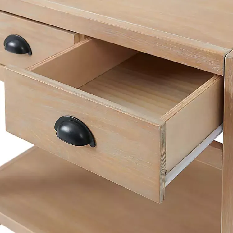Kirklands Home Natural Wood Grain Open Shelf Nightsd Tan Online