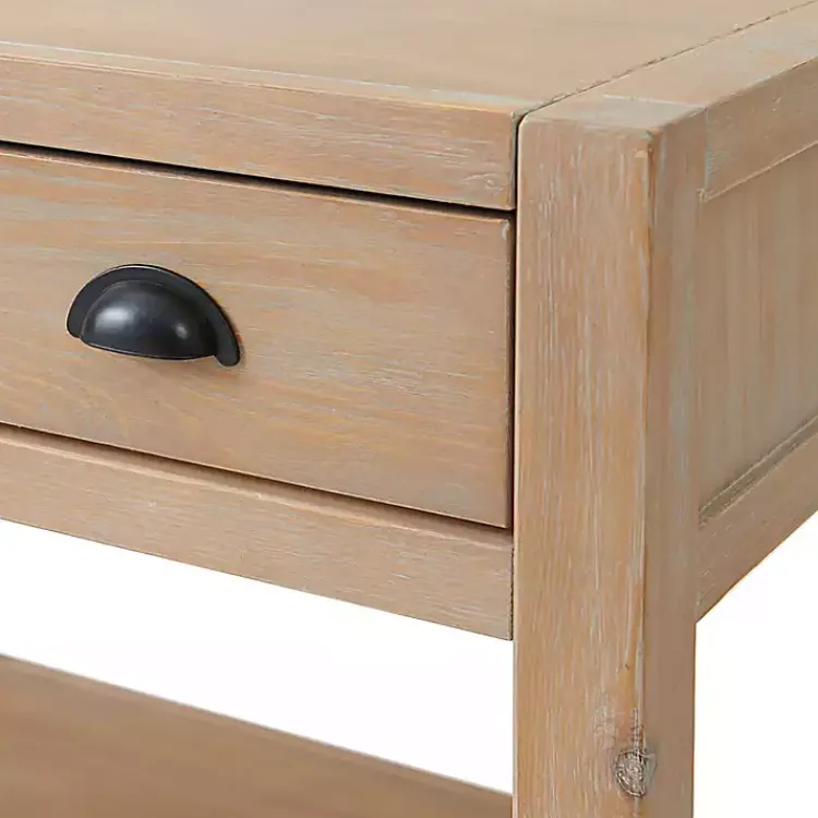 Kirklands Home Natural Wood Grain Open Shelf Nightsd Tan Online
