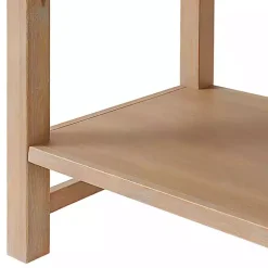 Kirklands Home Natural Wood Grain Open Shelf Nightsd Tan Online